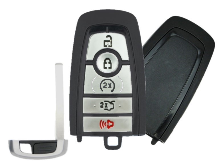 REPLACEMENT 2017-2021 FORD 5 BUTTON SMART KEY TRUNK / REMOTE START - PN 164-R8149