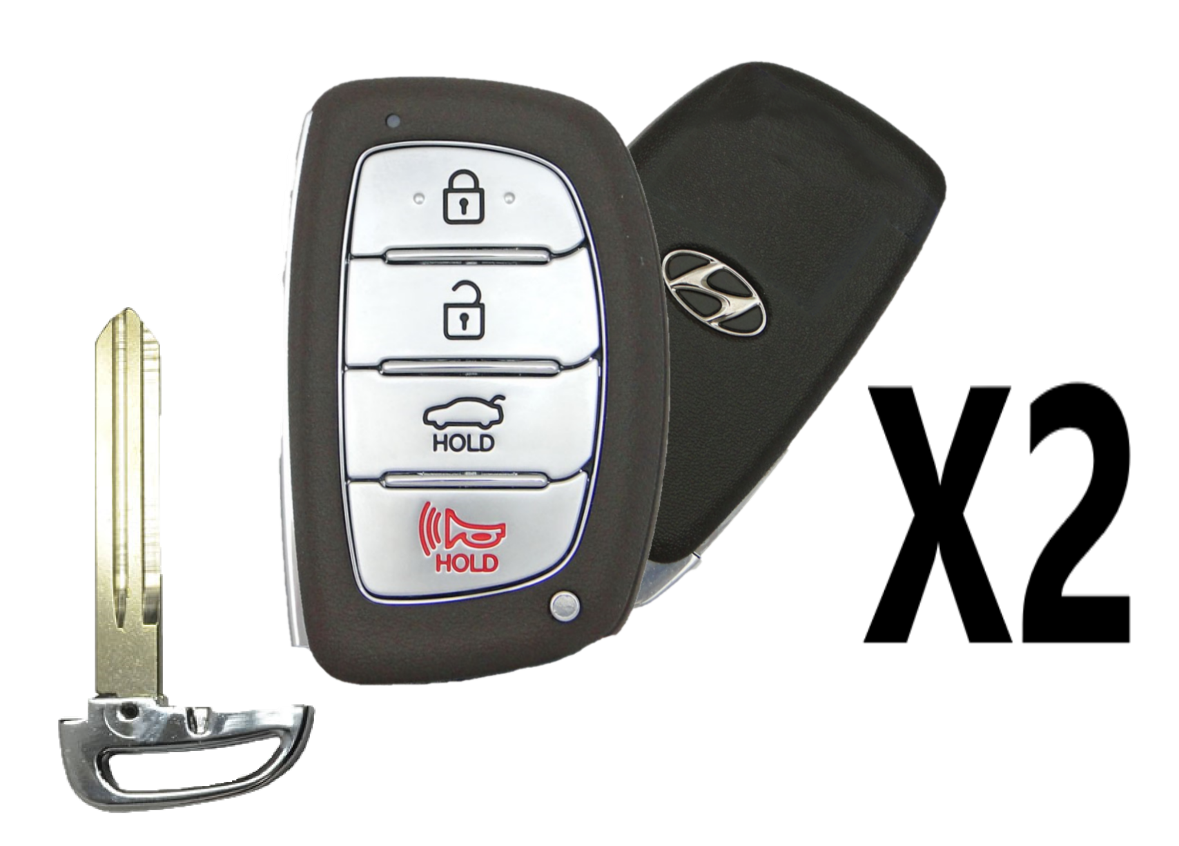 (2 PACK) 2019-2020 HYUNDAI ELANTRA SMART KEY 4B TRUNK PN 95440-F2002 / 95440-F3002