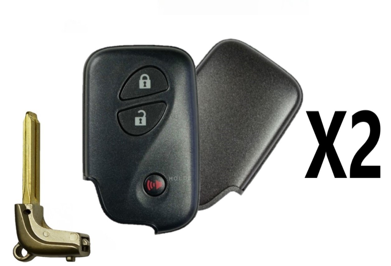 (2 PACK) REPLACEMENT 2010-2017 LEXUS RX350 RX450H CT200H SMART KEY 3B (GNE BOARD - 5290) PN 89904-48481