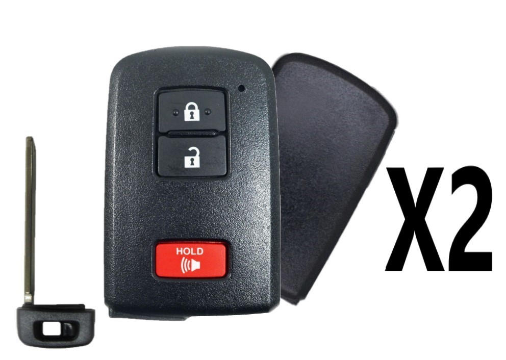 (2 PACK) REPLACEMENT 2012-2019 TOYOTA PRIUS SMART KEY 3B (G BOARD 0020) PN 89904-52290