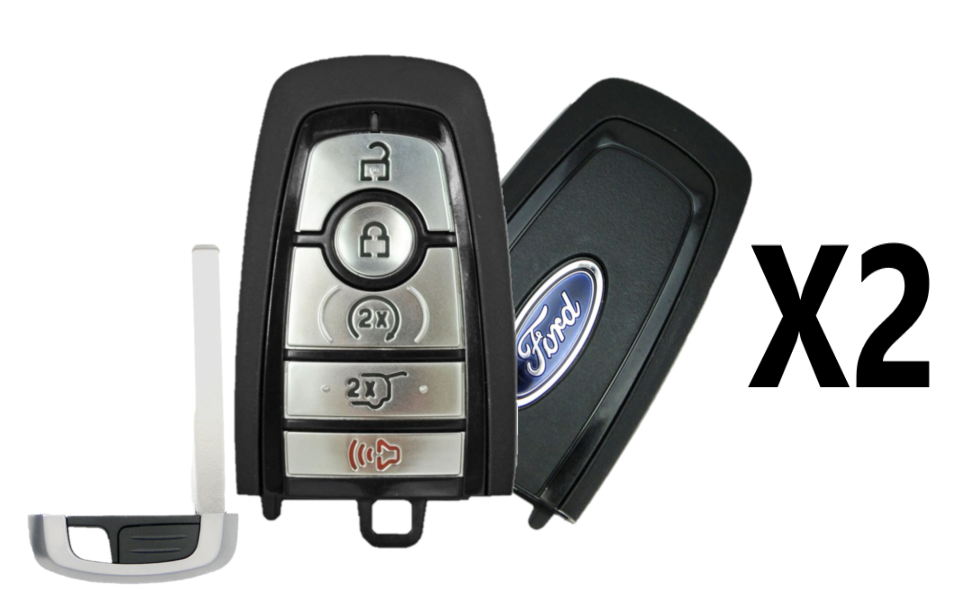 (2 PACK) 2018- 2021 FORD SMART KEY 5 BUTTON REMOTE START / HATCH - 164-R8198