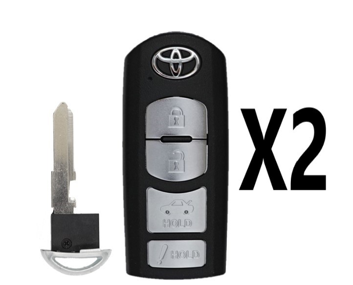 (2 PACK) 2017-2019 TOYOTA /  SMART KEY 4B TRUNK - PN 89904-WB001