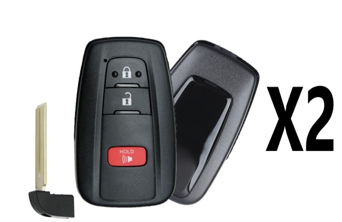 (2 PACK) REPLACEMENT 2016-2020 TOYOTA PRIUS SMART KEY 3B PN 89904-47530