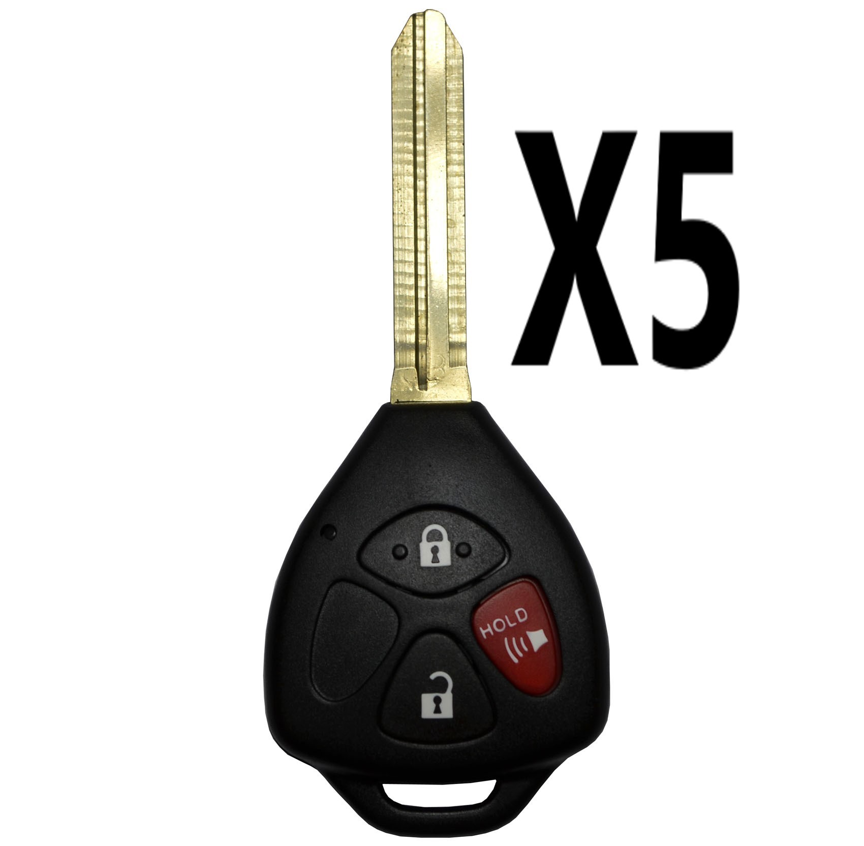 (5 PACK) SCION TOYOTA REMOTE HEAD KEY 3B (4D67 CHIP) PN 89070-52850