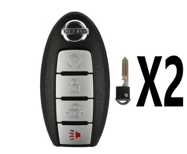 (2 PACK) 2017-2018 NISSAN ROGUE SMART PROX KEY 4 BUTTON REMOTE START PN 285E3-6FL2B