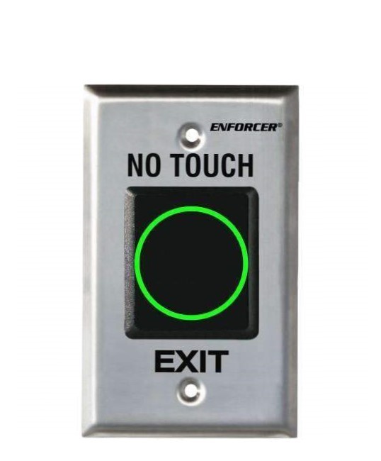 SECO-LARM - NO TOUCH - RTE IR SENSOR SINGLE GANG SENSOR PLATE - ENGLISH 