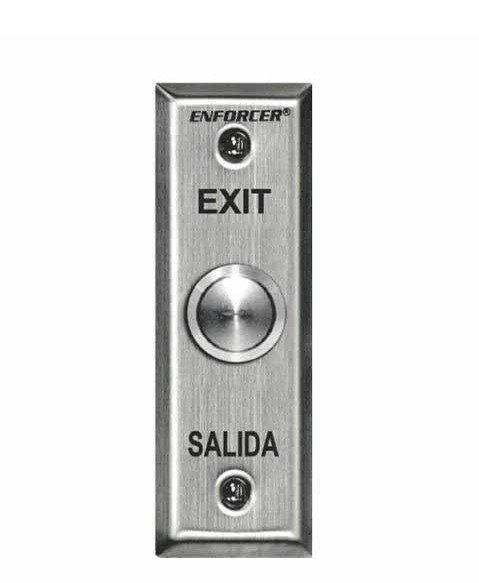 SECO-LARM - VANDAL RESISTANT RTE PUSHBUTTON WALL PLATE - SLIMLINE