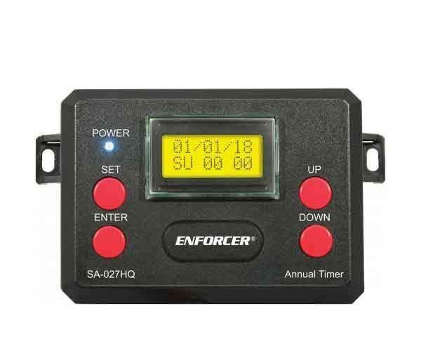 SECO-LARM - 365-DAY ANNUAL TIMER - WITH TWO RELAY OUTPUTS - 100 PROGRAMMABLE EVENTS 