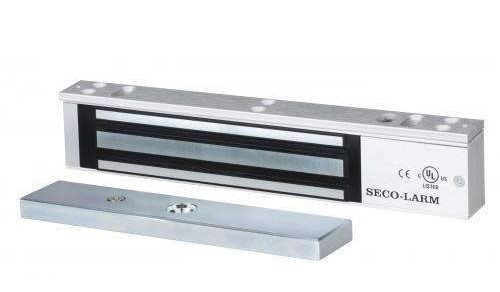 SECO-LARM - SINGLE DOOR MAGLOCK - 600LB HOLDING FORCE - BOND SENSOR - STATUS LED W/ MOUNTING ACCESSORIES - CE LISTED 