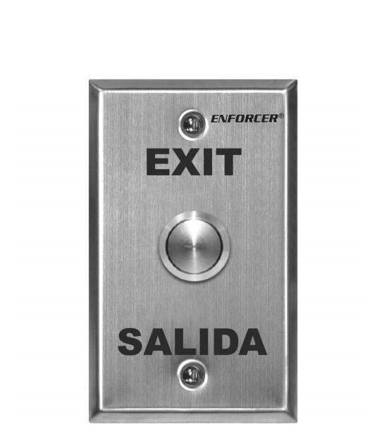 SECO-LARM - VANDAL RESISTANT RTE PUSHBUTTON WALL PLATE - SINGLE GANG 