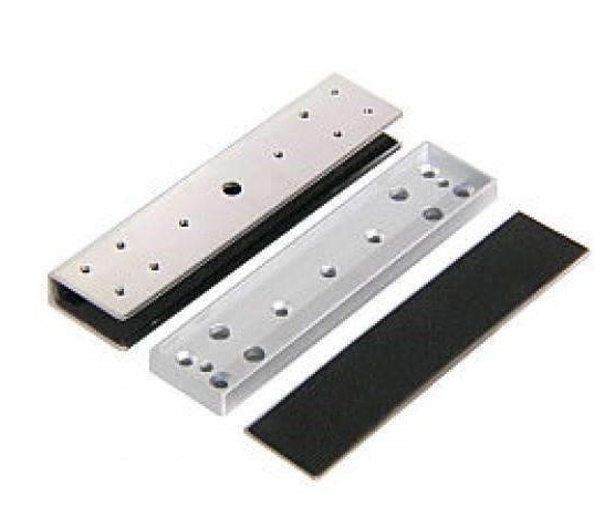 SECO-LARM - GLASS DOOR "U" BRACKETS FOR 600LB SERIES ELECTROMAGNETIC LOCKS - INDOOR 