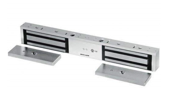 SECO-LARM - DOUBLE DOOR MAGLOCK - 1200LB HOLDING FORCE PER DOOR - SENSOR STATUS LED - UL LISTED 