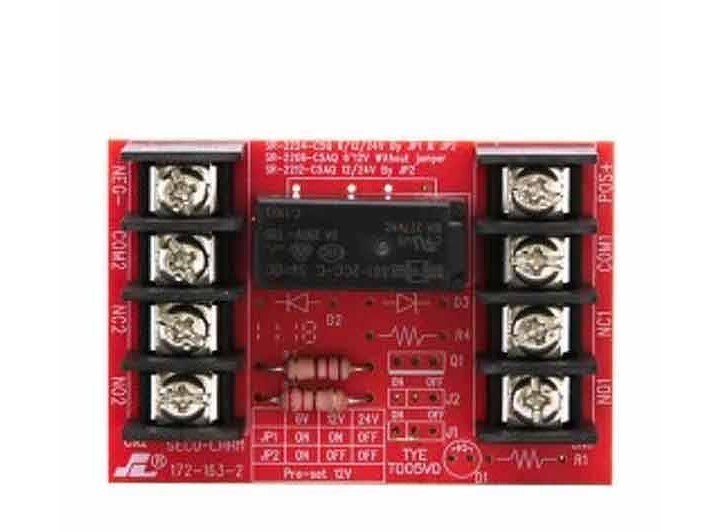 SECO-LARM - RELAY MODULES - 12/24VDC TRIGGER VOLTAGE - ONE 5A FORM C DPDT RELAY 