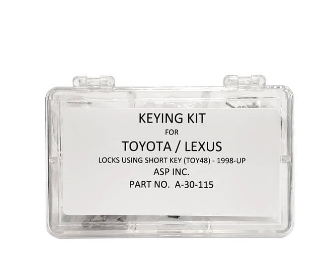 ASP LEXUS TOY48 SHORT LEXUS KEYING KIT - NEW VERSION - A-30-115