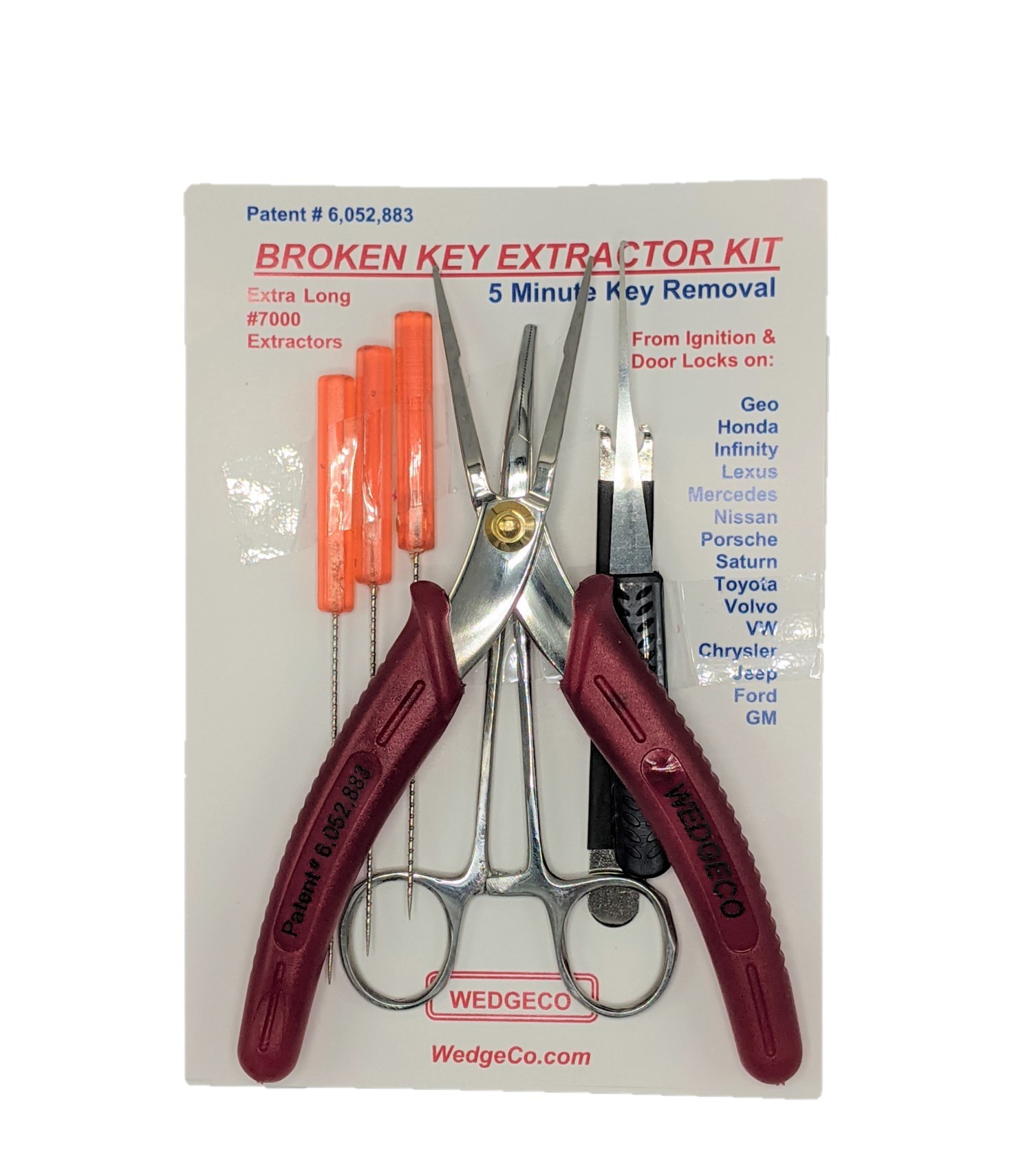 WEDGECO - BROKEN KEY EXTRACTOR KIT  #3300