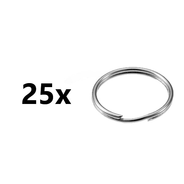 LUCKY LINE SPLIT KEY RING 3" - 25 PC - 9100 