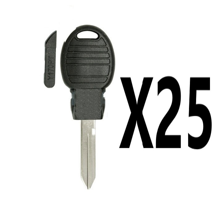 (25 PACK) Y170 KEY SHELL FOR CHRYSLER DODGE JEEP VOLKSWAGEN