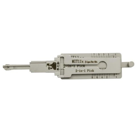 ORIGINAL LISHI MIT11 / MIT3 MITSUBISHI 2-IN-1 PICK - DOOR /TRUNK - ANTI GLARE