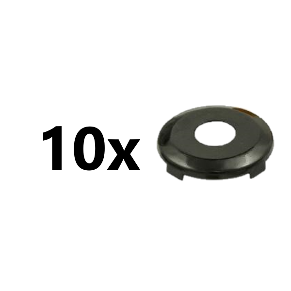 (10 PACK) ASP P-42-265 FORD 8-CUT FACE CAP - BLACK