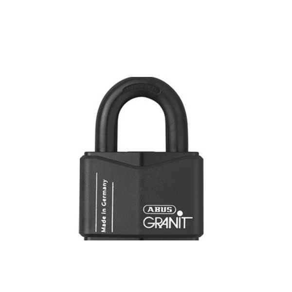 ABUS - 37/70RK - REKEYABLE GRANIT SERIES STEEL PADLOCK - BLACK - 3-1/32" BODY WIDTH