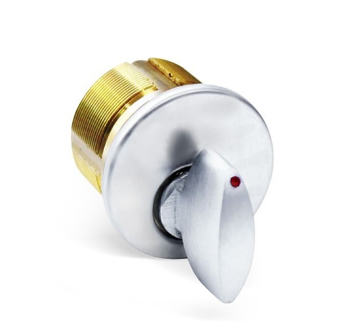 ADIR - THUMBTURN MORTISE CYLINDER 1" (SILVER US32D)