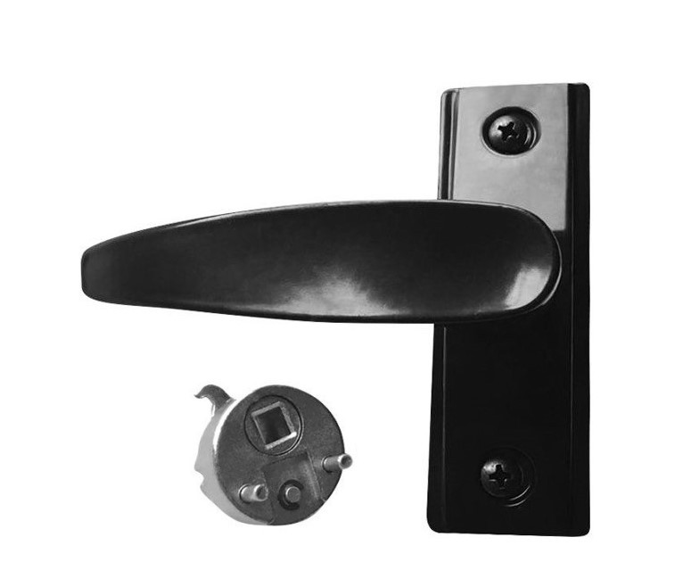 ADIR - NARROW STILE MORTISE REVERSIBLE LOCK LEVER HANDLE - LEFT HANDED - (DURANODIC FINISH) (MADE IN TAIWAN)