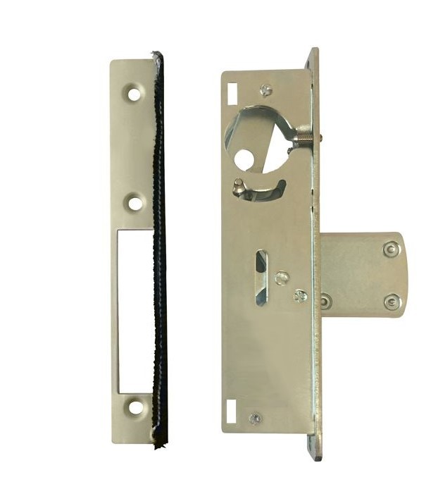 ADIR - COMMERCIAL STOREFRONT DEAD-BOLT NARROW STILE MORTISE LOCK - 31/32'' (ALUMINUM FINISH) (MADE IN TAIWAN)