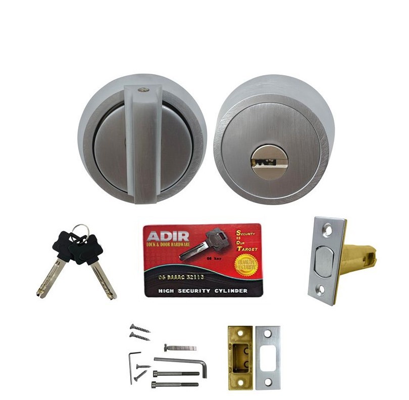 ADIR - HSDB-S HIGH SECURITY DEADBOLT LOCK - HEAVY DUTY (US26D CHROME) 