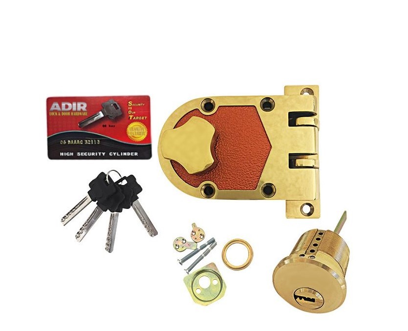 ADIR - JP03 HIGH SECURITY JIMMY PROOF LOCK - HEAVY DUTY (US3 BRASS)