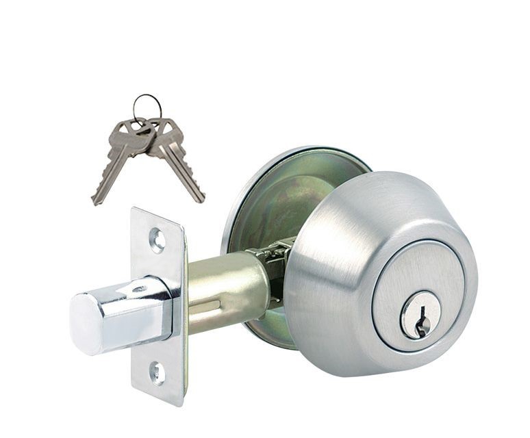 ADIR - GRADE 3 DEADBOLT DOOR LOCK WITH 2 KW1 KEYS (STAINLESS STEEL US32D)