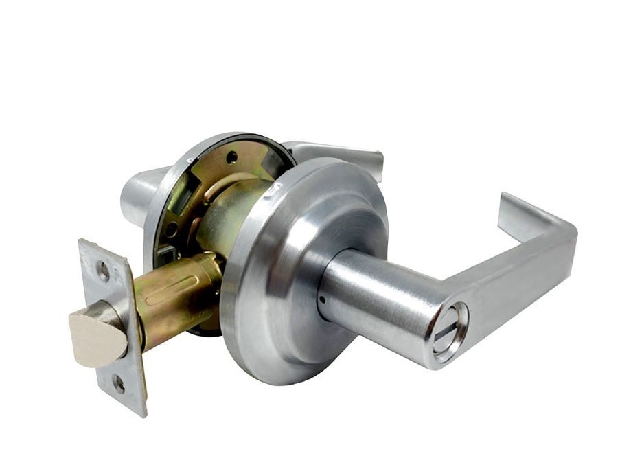 ADIR - GRADE 2 HEAVY-DUTY COMMERCIAL PRIVACY LEVER LOCKSET (SATIN CHROME US26D)