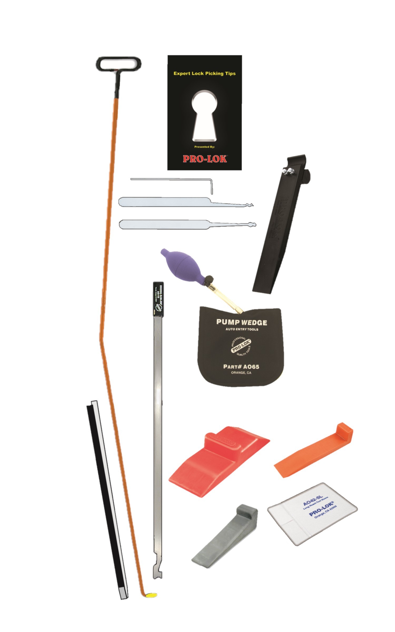 PRO-LOK - 13 PIECE MEGA LONG REACH CAR OPENING TOOL KIT 