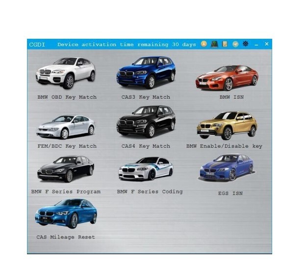 CGDI - BMW F SERIES CODING AUTHORIZATION FOR PROG BMW MSV80 KEY PROGRAMMER 