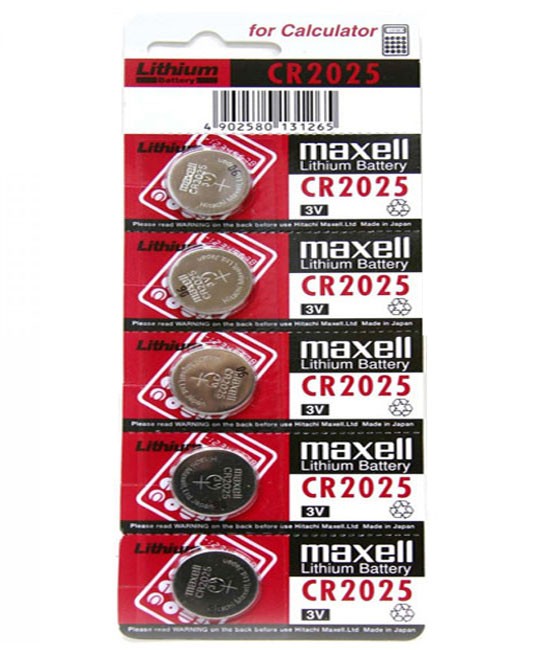 MAXELL CR2025 BATTERY 5-PACK