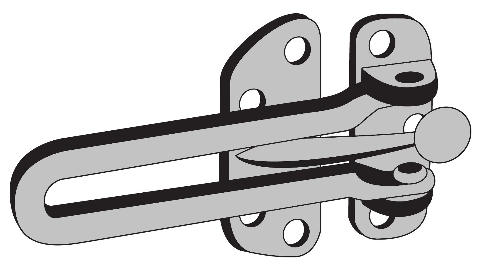 ENTRY ARMOR - SWING BAR DOOR GUARD (BRASS)