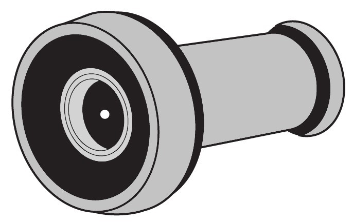 ENTRY ARMOR - 190° 1/2" DOOR VIEWER (CHROME)