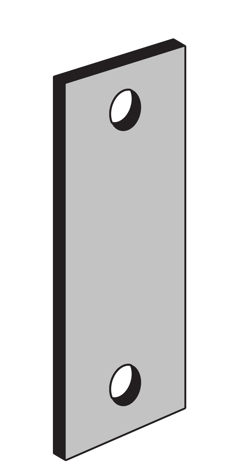 ENTRY ARMOR - 2 1/4" X 1" FILLER PLATE (PRIME COAT)