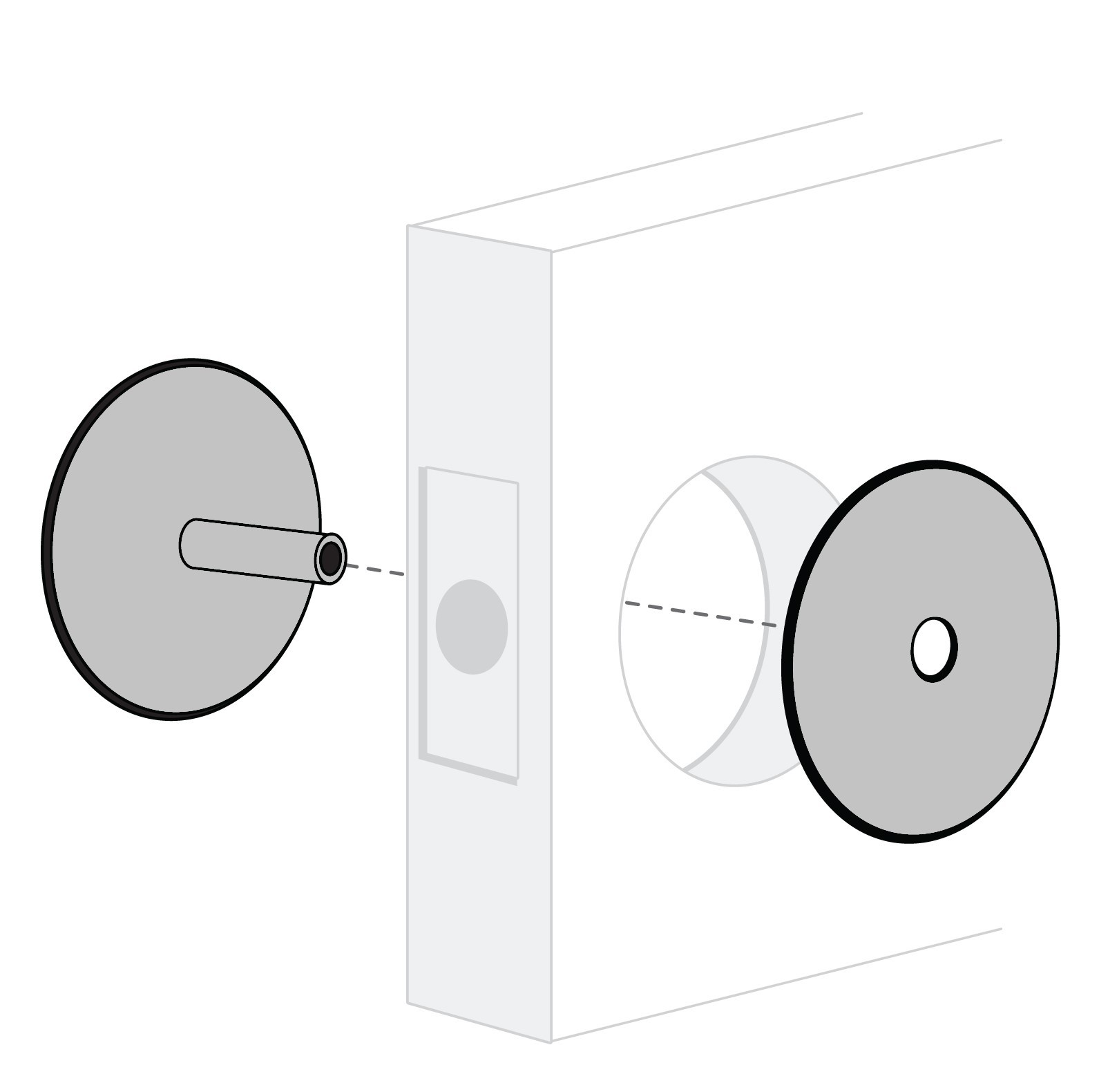 ENTRY ARMOR - 2 5/8" HOLE COVER (BRASS)