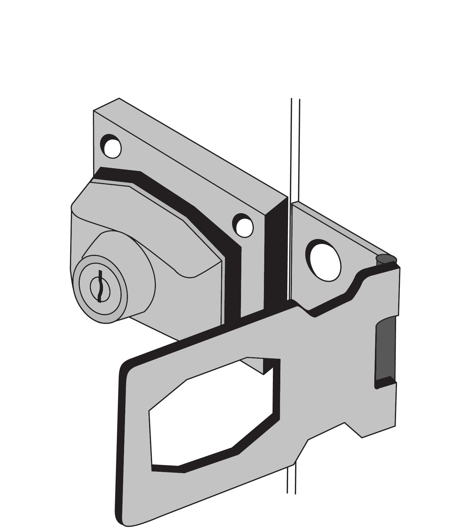 ENTRY ARMOR - 2 1/2" HASP LOCK (KEYED ALIKE)