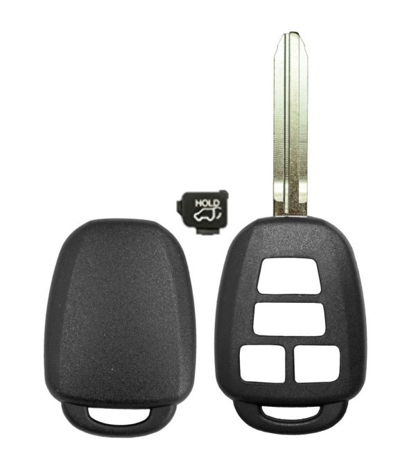 E-SHELL EXTRA STRENGTH 4 BUTTON REMOTE HEAD KEY SHELL FOR TOYOTA (HATCH)