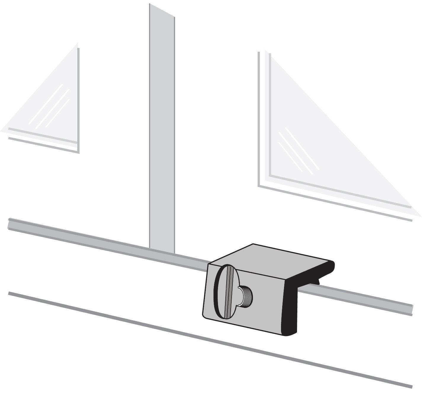 ENTRY ARMOR - SINGLE WING NUT WINDOW LOCK (ALUMINUM)