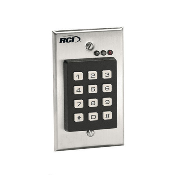 RCI 9212I - STANDALONE KEYPAD FOR SINGLE GANG FLUSH MOUNT APPLICATIONS - INTERIOR USE
