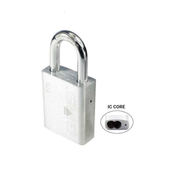 GMS LFICP175 - IC PADLOCK - LFIC CORE - US26D - SATIN CHROME