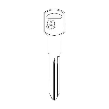 (10 PACK) GM B86 / P1106 MECHANICAL KEY - JMA GM-14E