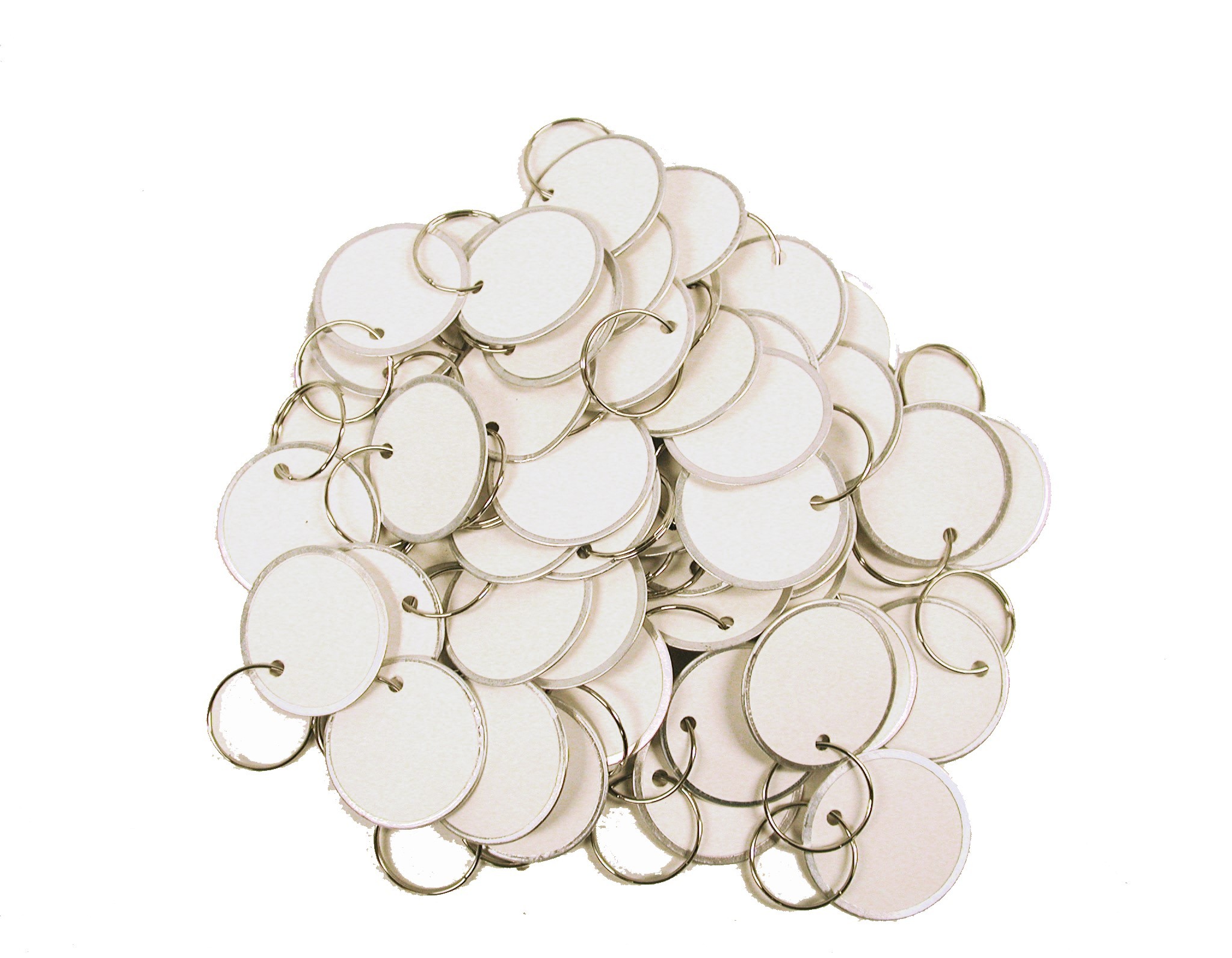 KALIFORNIA KEY CHAINS - (50 PIECES) 1 1/4" PAPER TAGS 