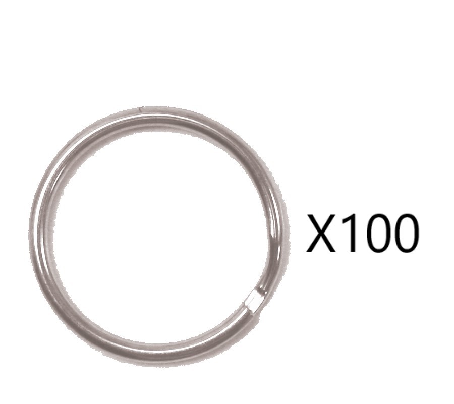 KALIFORNIA KEY CHAINS - (100 PIECES) 3/4" SPLIT KEY RINGS 