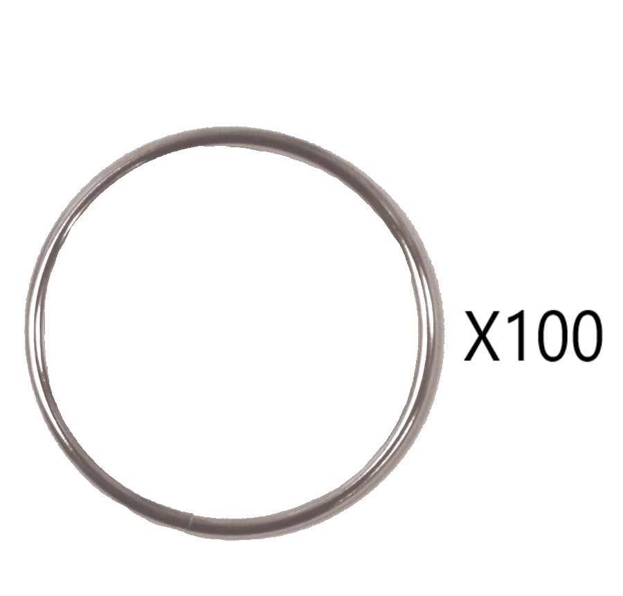 KALIFORNIA KEY CHAINS - (100 PIECES) 1" SPLIT KEY RINGS 