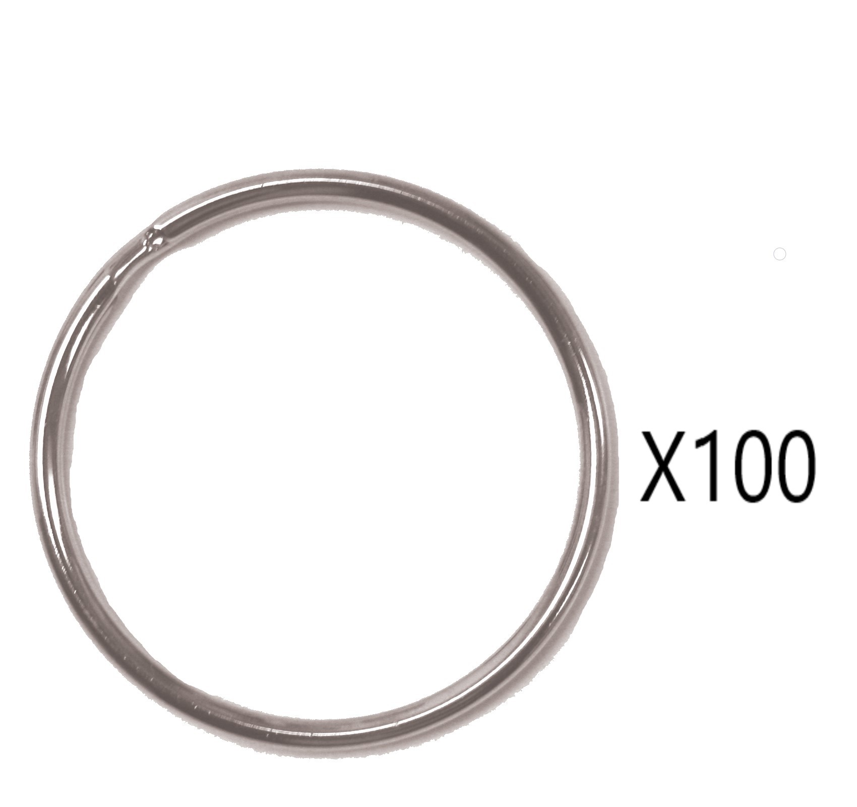 KALIFORNIA KEY CHAINS - (100 PIECES) 1 1/4" SPLIT KEY RINGS