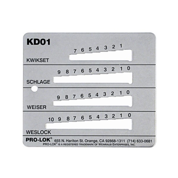 PRO-LOK - KEY DECODER FOR KW1, SC1, WK1, & WE3