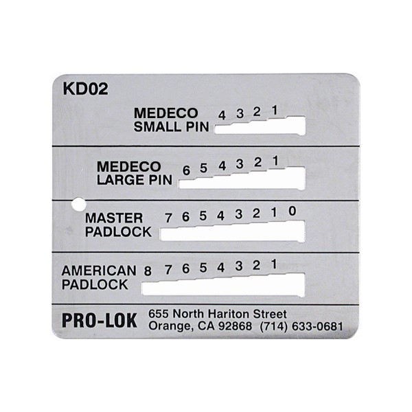 PRO-LOK - KEY DECODER FOR MEDECO, MASTER, & AMERICAN 